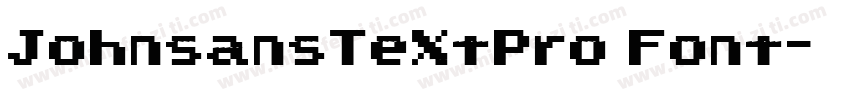 JohnsansTextPro Font字体转换